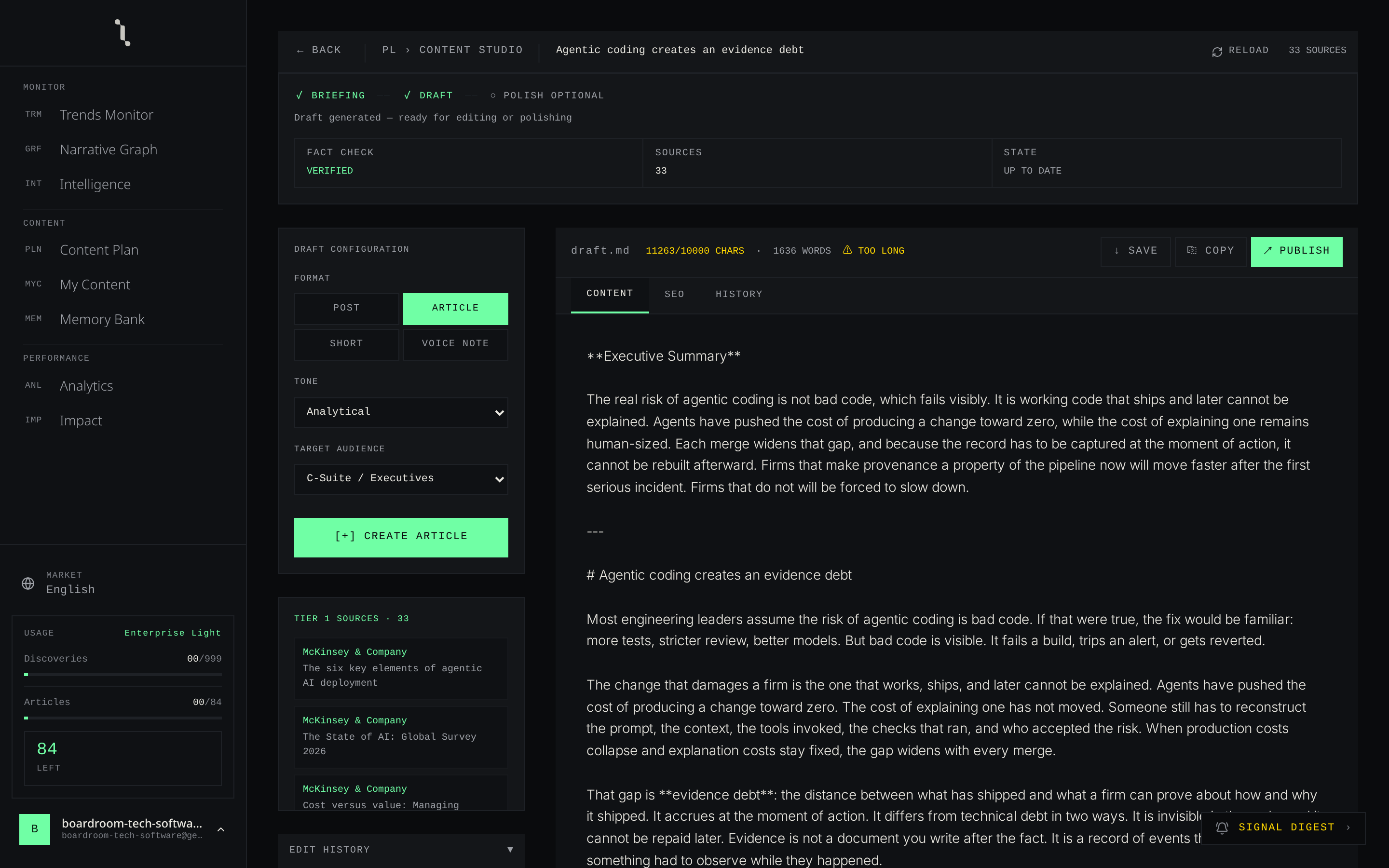WRITER & HUB-AND-SPOKE